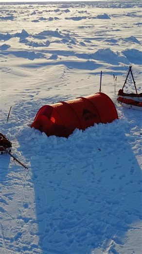 The Arctic Ocean. Easily one of the most chaotic and unique environments on the planet - a nearly 3 mile deep body of water covered by a thin skin of ice that is constantly moving depending on the winds, tides and ocean currents. Setting up a safe and secure camp each night requires equal amounts of science, art and luck. I have woken up and unzippped the tent vestibule and seen everything from newly pressures ice, an open lead, and even a couple of times, polar bears. Despite all the hardships,