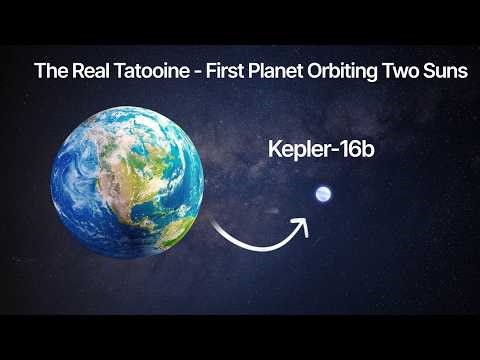 Traveling from Earth to Kepler-16-b | First Planet Orbiting Two Suns | MilkyQuest