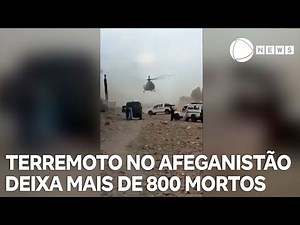 Terremoto de magnitude 6,0 deixa mais de 800 mortos no Afeganistão