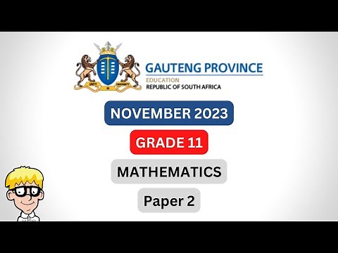 Grade 11 Maths Paper 2 | November Gauteng 2023