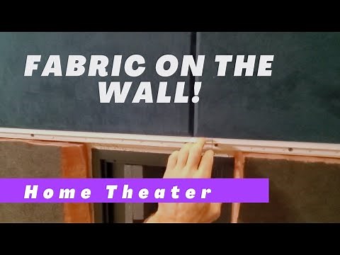 Home Theater Walls like a Pro ! Fabric Mate Fabric Track! Home Theater Gurus Theater!