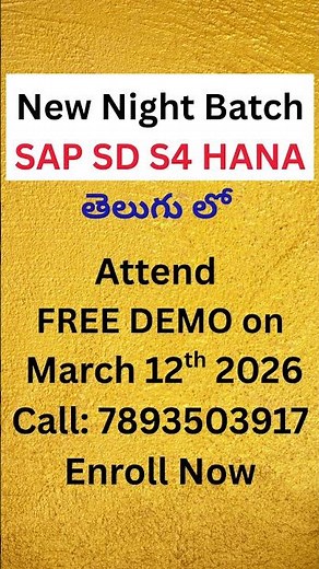 Best SAP SD S4 HANA Online Training || Attend FREE DEMO|| Veera BS #sapsd