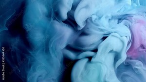Abstract Blue Liquid Painting Texture. footage is an amazing organic background for visual effects and motion graphics.