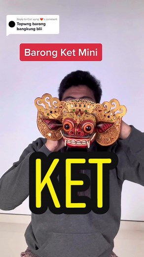 Replying to @Cari ayng ❤️‍🔥 ini topeng tapel barong ket mini