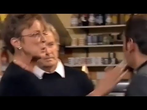 Coronation Street - Deirdre Rachid Slaps Peter Barlow (25th December 2001)