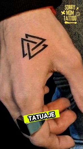 Significado del tatuaje triangulo valknut 🔼✒️ #tattooideas #tattoo #tatuajes #tattooartist | Sorry Mom Tattoo