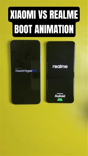 xiaomi redmi vs realme boot animation