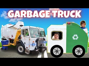 Garbage Trucks for Kids | Kid Size Garbage Trucks | Real Trash Trucks | Garbage Truck Song | Play