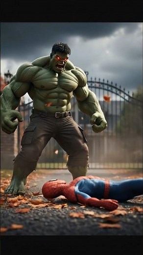 Hulk vs Spiderman – Epic Animated Battle Ultimate Superhero Fight Scene