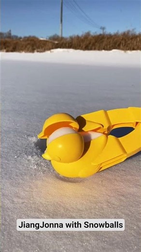 A little duck snowball has arrived! #snow #snowball #getyoursnow #nomoresnow