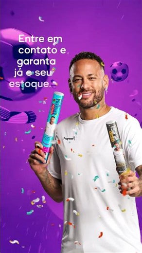 O sucesso da festa chegou! | Lança Confetes Popper e Neymar Jr