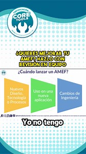 🔍 ¿Cómo auditar un AMEF sin complicarte? No se trata de revisar los 24 pasos completos… 👉 Lo práctico es tomar un pantallazo de 2 o 3 procesos clave, y con eso el equipo puede identificar riesgos y áreas de mejora sin perder tiempo ni entrar en broncas. 💡 Ese tipo de tips los vemos a detalle en la Certificación Core Tools, donde dominarás: ✅ APQP ✅ FMEA ✅ MSA ✅ PPAP ✅ SPC 🚨 ¡Iniciamos en solo días y ya quedan pocos lugares! Asegura tu lugar y lleva tus habilidades de calidad al siguiente niv