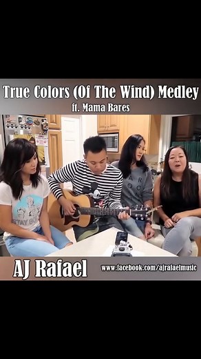 It's a medley of Pocahontas, Trolls, and Colbie Caillat. Random but it all fits together! Haha! I had a blast arranging this with the awesomely talented Mama Bares!! I'm so happy Deedee Magno Hall asked her group to sing with me. 🤗🎸🎶🎤 Rafael #filipino #singer #ajrafel | AJ Rafael