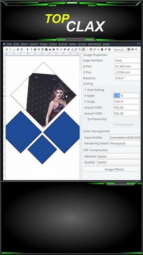 How to rotate an image in Scribus