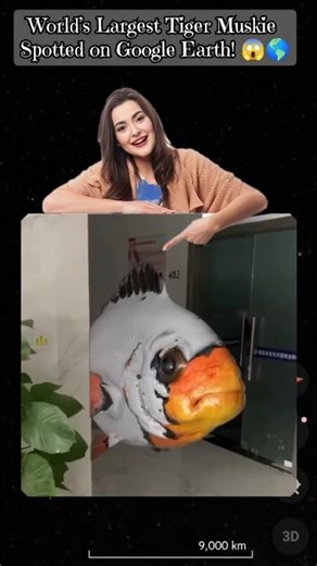 World’s Largest Tiger Muskie Spotted on Google Earth!😱🌎#GoogleEarth #GoogleMaps #TigerMuskie #Viral