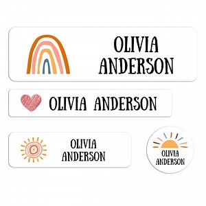 Name Labels for School Supplies | Custom Waterproof Stickers | Dishwasher Safe Labels for Kids | Personalized Name Labels | Daycare Labels - Etsy