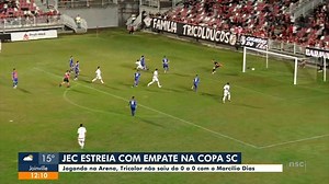 Jec estreia com empate na Copa SC