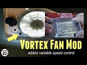 Vortex RV Bathroom Fan Mod - added variable speed control