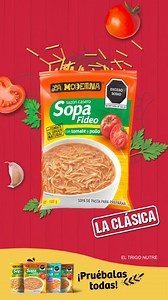 Disfruta Sopa en Sobre la Clásica de La Moderna®, ¡nutritiva y deliciosa con sazón casero para disfrutar en familia! | La Moderna