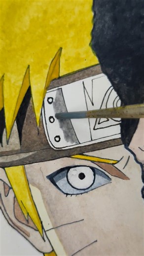 Naruto × Sasuke drawing 🔥⚡"The Ultimate Rivalry” #anime #shorts #viral #trending