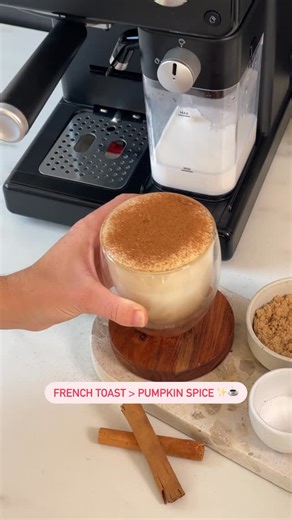 Your excuse for a second coffee today ☕✨ Would you try it? 👇 👩‍🍳 Sunbeam Appliance 👩‍🍳 Prima Latte Espresso Coffee Machine 🥛 Ingredients 🥛 Brown sugar Maple syrup Espresso Milk Cinnamon #Sunbeam #LiveMoreEffortless #PrimaLatte | Sunbeam Australia and New Zealand