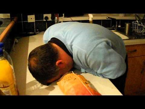 big Dave asleep standing up snoring!!