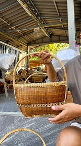 ตะกร้าไม้ไผ่ขนาด 11 และ 12 นิ้ว | จักสาน บ้านไม้ไผ่