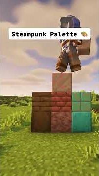 Minecraft Steampunk Color Palette!🎨#shorts