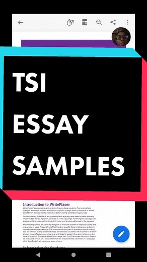 Replying to @.hedits Search for the Writeplacer Guide w/ Essay Samples it seems helpful on how to organize your essay to score well! #tsiwriting #tsiessay #tsitest #freshman #juniorcollege #university #college #texas #tsiplacementtest #testhelp