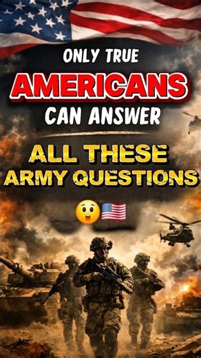 Only True Americans Can Pass This USA Army Quiz! Can You? 🇺🇸 #shorts