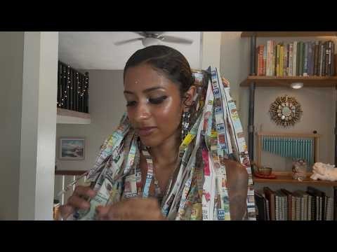 ASMR Twirling My Paper Hair While You Tell Me A Story ♡ Natural Voice ASMR, Gossip Vibes