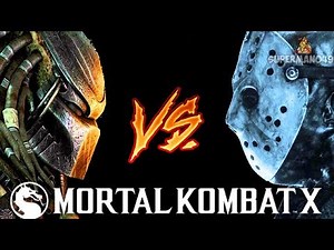 PREDATOR FIGHTS JASON VOORHEES INSANE BATTLE! - Mortal Kombat X: "Leatherface" & "Predator" Gameplay
