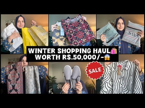 HUGE’ Winter Shopping Haul 🛍️ From SALE 2025😍 Stitched and unstitched collection.