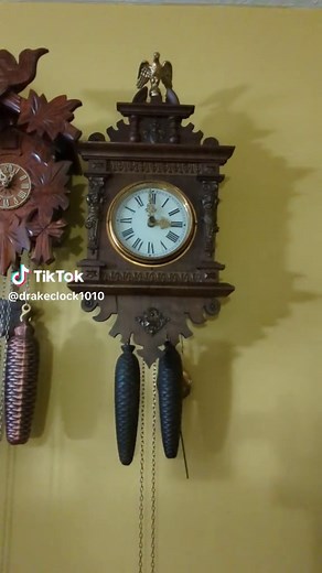 Antique Black Forest Wall Clock from the Mid 1800s