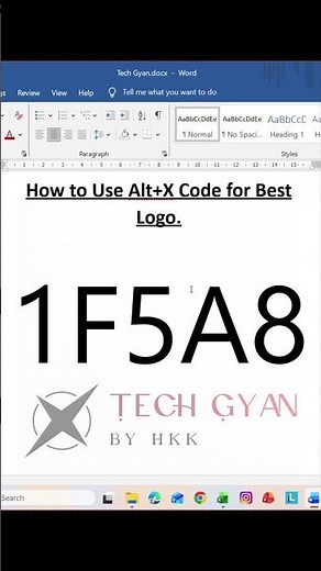 MS Word Alt + X Trick | Create Search Symbol 🔍 in Seconds