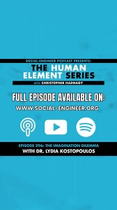 PODCAST REWIND! Today we're bringing it back to Episode 296 of the Human Element Series. We welcomed Dr. Lydia Kostopoulos: an expert strategist at the intersection of emerging technology, security, and macro-trends. With experience advising the UN, NATO, U.S. Special Operations, and top universities like MIT and Oxford, she helps organizations navigate the future. Tune in as we explore imagination, technology, and the key to future-proofing organizations! Listen to the full episode at www.socia