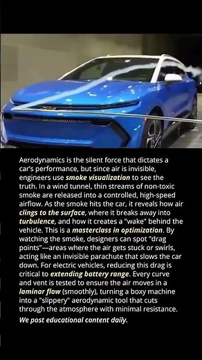 How car aerodynamics work in a wind tunnel 💨