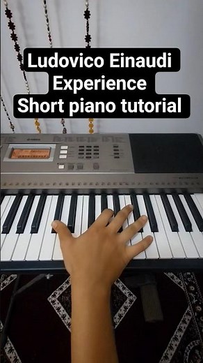 Experience | Ludovico Einaudi | Easy Piano Tutorial #experience