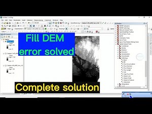 Fill DEM error after mosaicking solved: ArcGIS error message solved