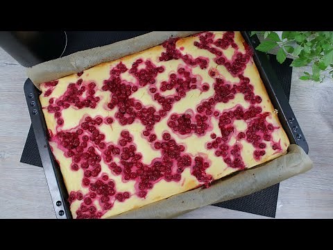 Fruchtig, locker und lecker. Johannisbeerkuchen mit Guss