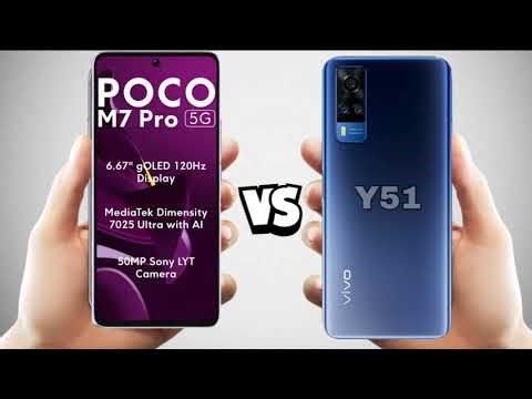 Poco m7 pro vs vivo y51 full comparison.