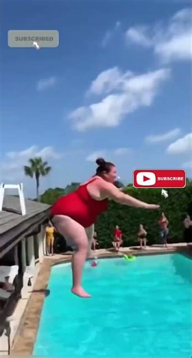 She Jumped Into a Pool… Then it Exploded!