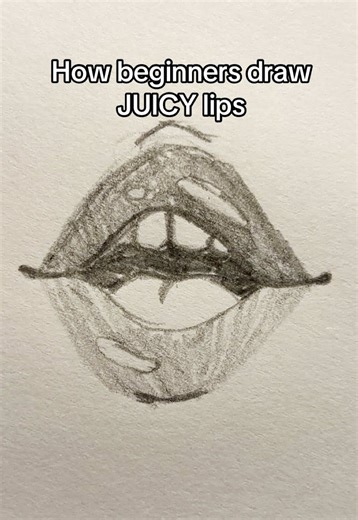 How Beginners Draw Juicy, Plump Lips: Art Tutorial