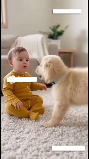 Baby with puppy 🌸❤️ #shortviral #baby #husky #cute #shorts #dogs #dog #live