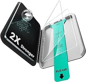 ESR 2 Pack Screen Protector for iPad Air 13 Inch M4/M3/M2 2026/2025/2024 (8th/7th/6th Gen), 9H Tempered Glass Film with UltraFit Tray, Apple Pencil Support, Scratch Resistant, HD Clarity, Bubble Free