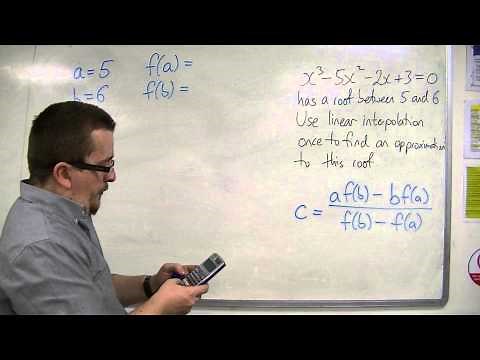 AQA Further Pure 1 (FP1) 9.03b Using Linear Interpolation