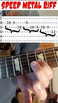 Heavy Metal Riff - Harmonic Minor Scale - Guitar Lesson #guitar #heavymetal