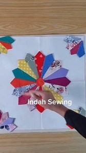 Dresden Plate Quilt Tutorial #quilting | Indah Sewing