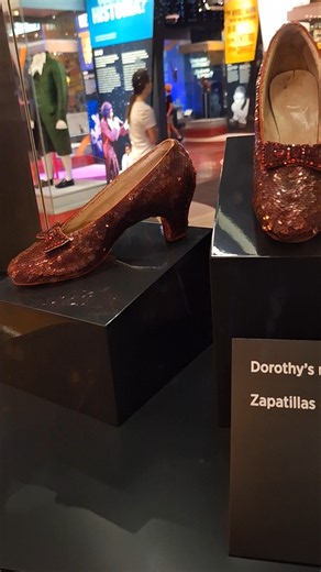 Up close with the Ruby Slippers - Wizard of Oz