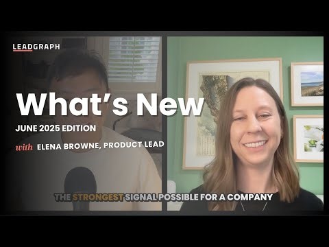 What's New on LeadGraph — June 2025